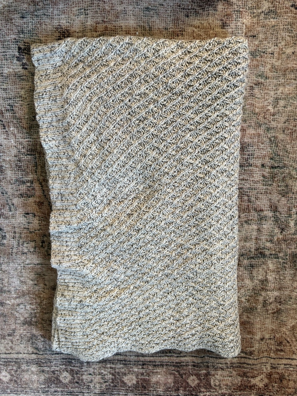 Threshold Cream and Black Knit Sweater